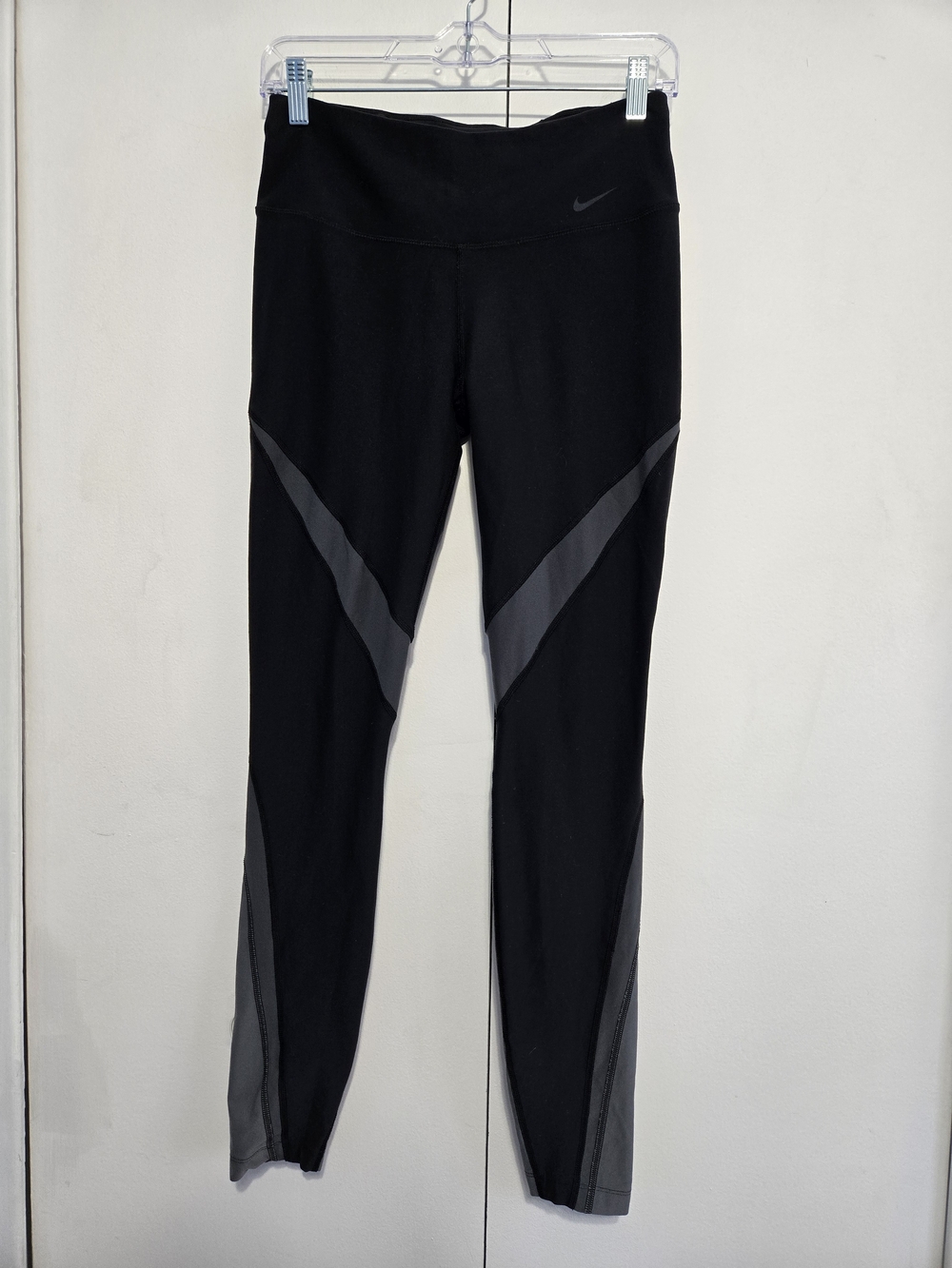 Nike Dri-FIT Black Gray‎ High Rise Training Leggings Women's Small